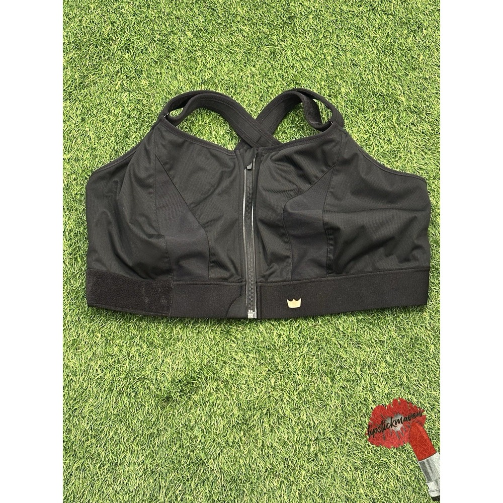 Shefit Flex Sports Bra 6‎ Plus (LUXE) Black Front Close Adjustable High Impact